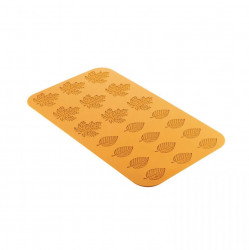 Silikonform für essbare Spitzen-Winterblätter 60 x 37 mm