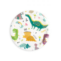 Pappteller Dinosaurier 18cm 6Stk