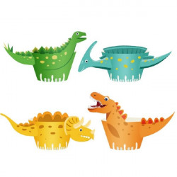 Muffin-Körbchen Dinosaurier 8St.