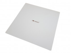 Massivholz Faser weiß Matte Quadrat 28x28cm