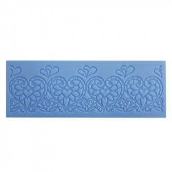 Silikonform für essbare Herz-Lieblingskeksform 19x7 cm