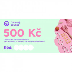 Geschenkgutschein im Wert von 500Kč für unseren e-shop