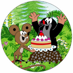 Maulwurf und Freunde aus essbarem Papier 19,5 cm