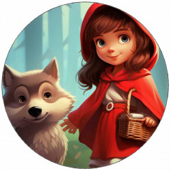 Essbares Papier Rotkäppchen 19,5 cm