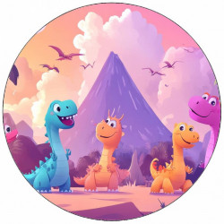 Essbares Papier kleiner Dino 19,5 cm