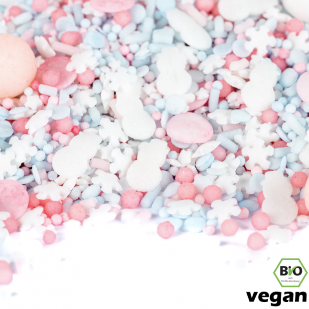 Zucker Dekoration 90g Weiße Flocken