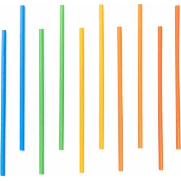 Strohhalme farbig 10Stück 19,5cm