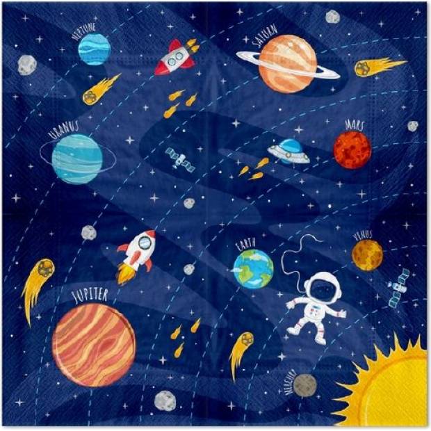 Papierservietten Universum 10Stück 33x33cm
