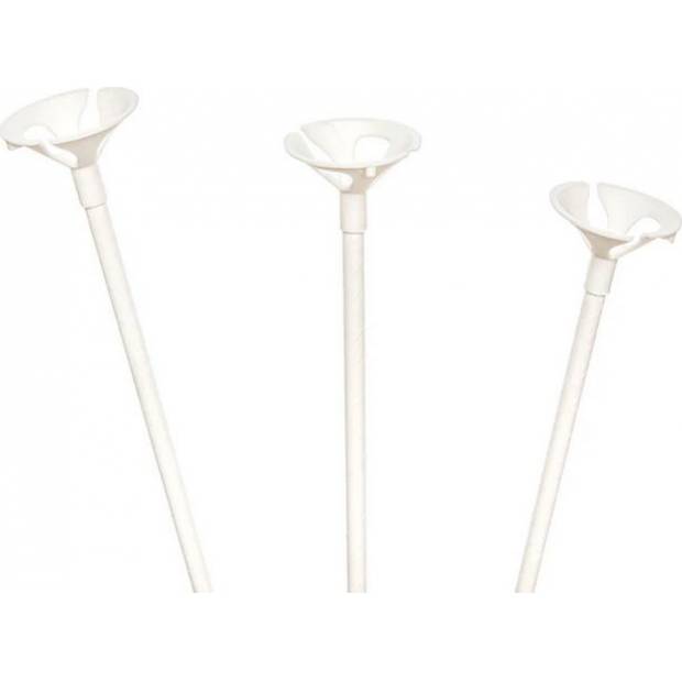 Biobasierte Ballon-Stäbe mit Stopfen, 10 Stück