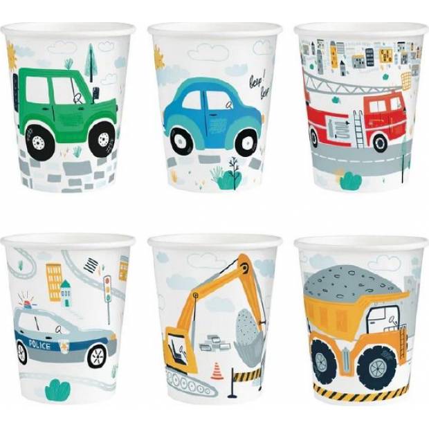 Auto-Papierbecher 220ml 6 Stk.