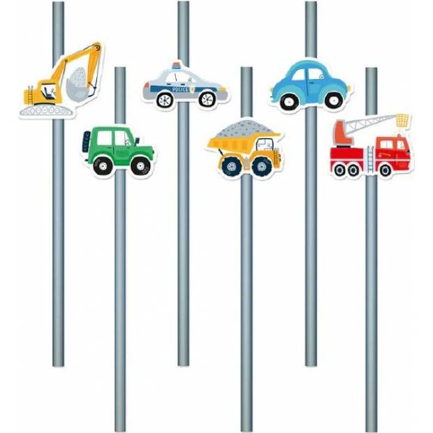 Auto-Strohhalme 6Stück 19,5cm