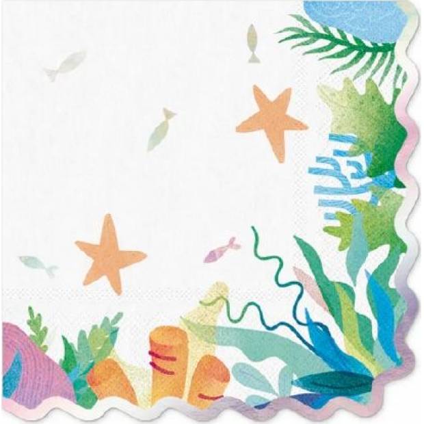Papierservietten Ozean 10Stück 33x33cm