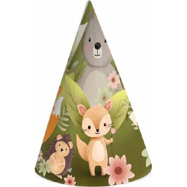 Partyhut Waldtiere 6Stk