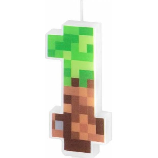 Minecraft Kerze 7cm Nummer 1