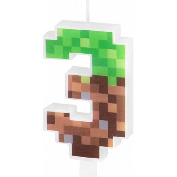 Minecraft Kerze 7cm Nummer 3