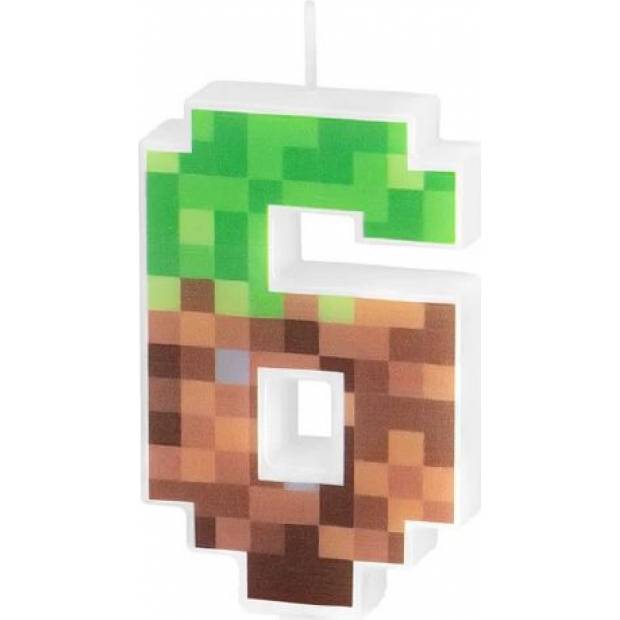 Minecraft Kerze 7cm Nummer 6