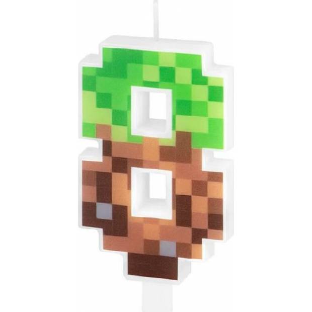 Kerze minecraft 7cm Nummer 8