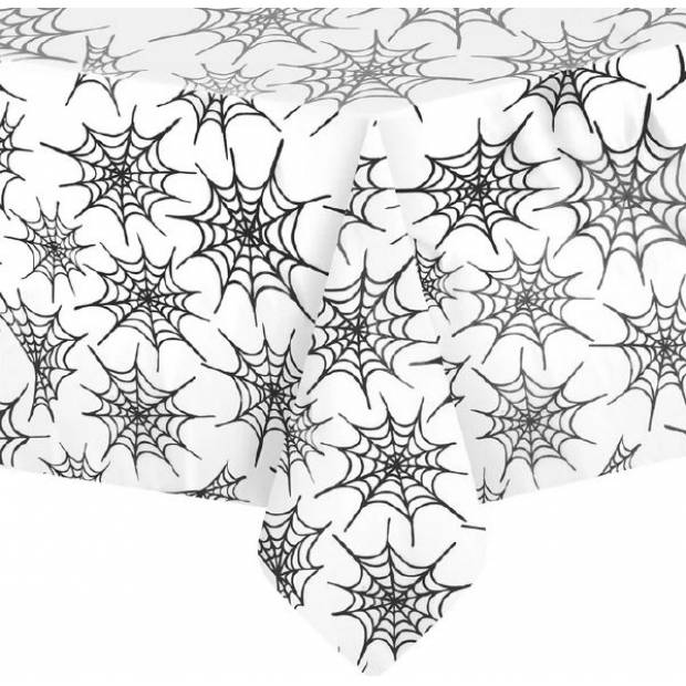 Tischtuch weiß Spinnennetze 274x137cm