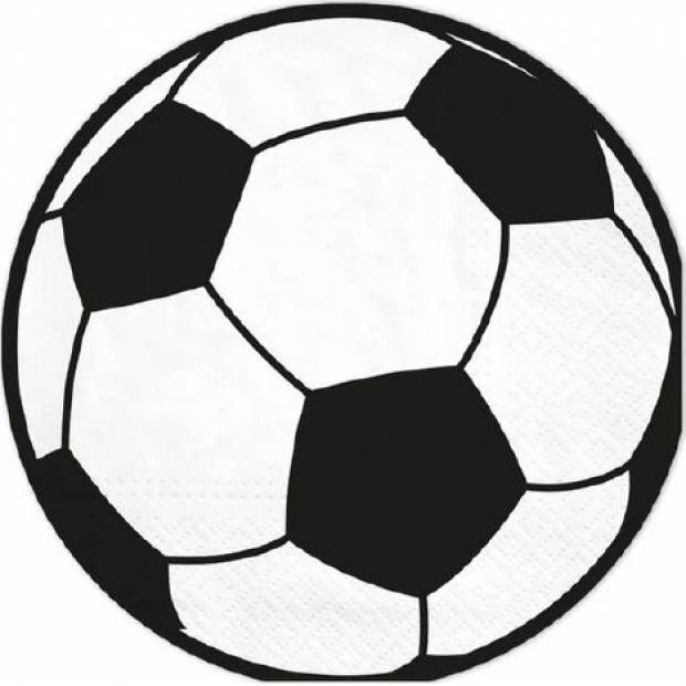 Papierservietten Fußball 10Stück 33x33cm