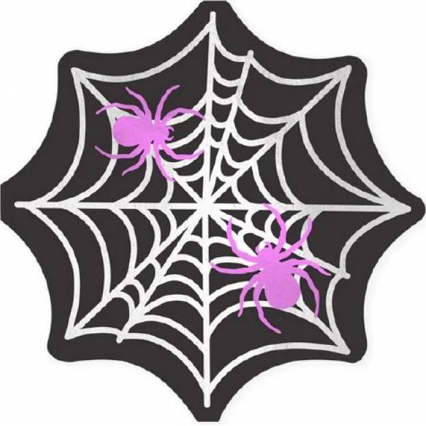 Papierservietten Halloween Spinnennetz 10Stück 33x33cm