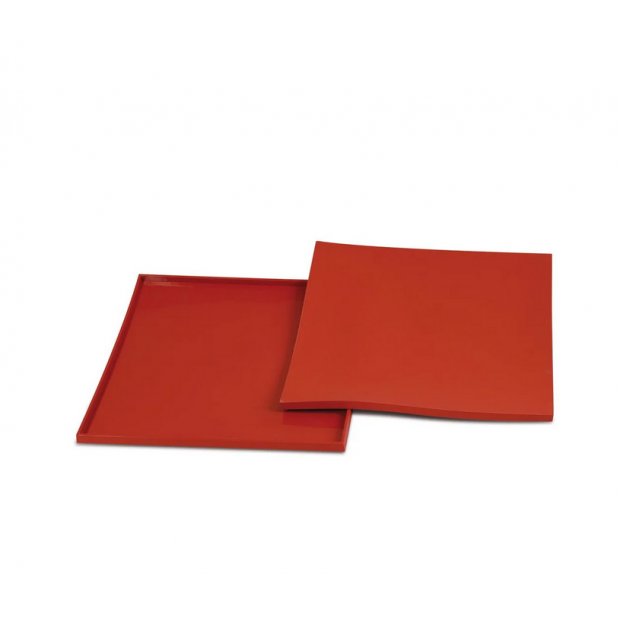 Silikonbackmatte mit Rand für Backen und Brötchen 32x32cm