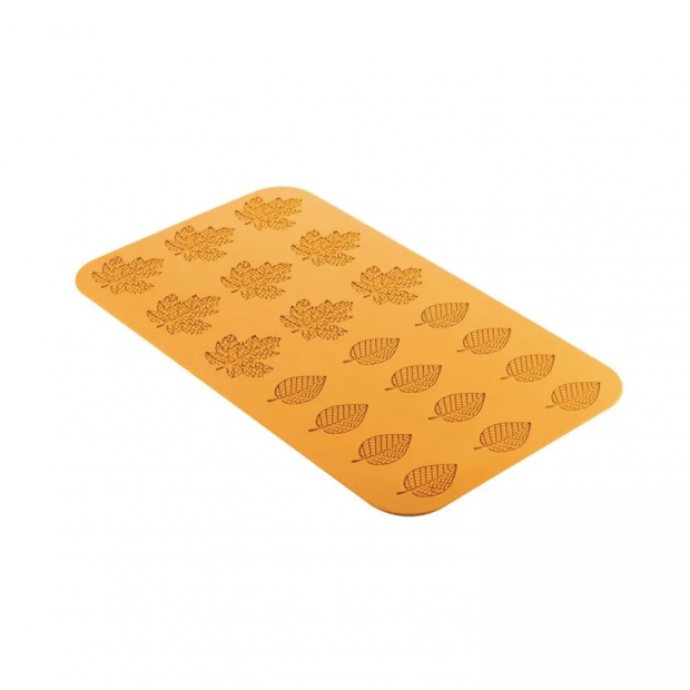 Silikonform für essbare Spitzen-Winterblätter 60 x 37 mm