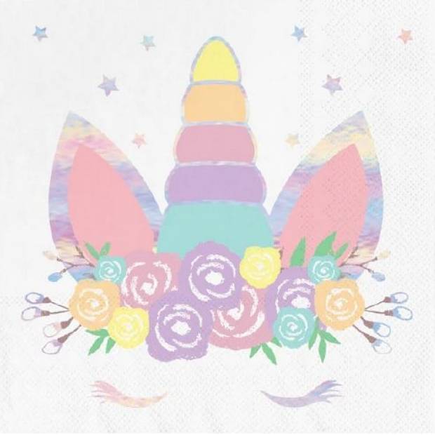 Papierservietten Einhorn 10Stück 16x16cm