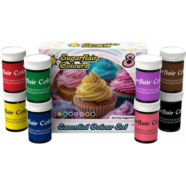 Gel-Farben, Satz mit 8 Stück