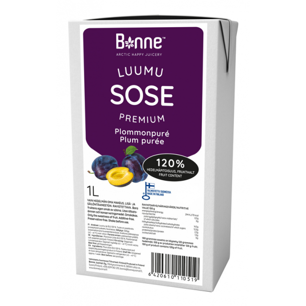 Fruchtpüree 120% Pflaume 1l