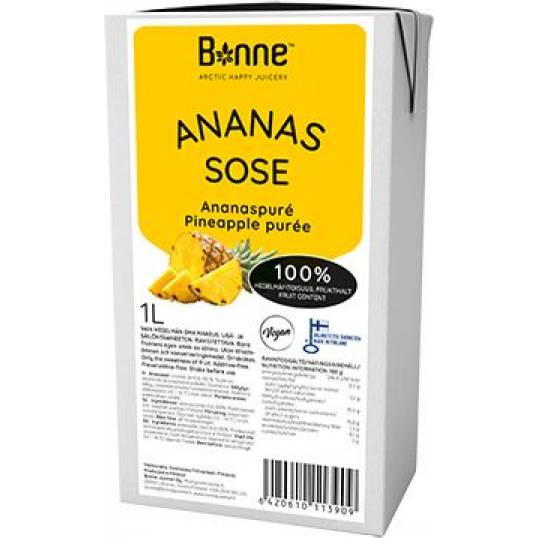 Fruchtpüree 100% Ananas 1l