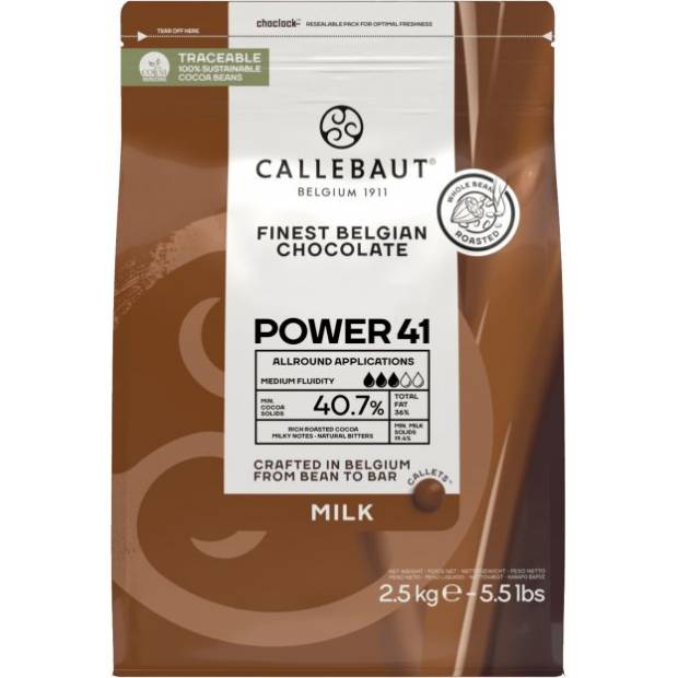 Callebaut Schokolade 41 Kraftmilch 2,5kg