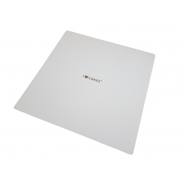 Massivholz Faser weiß Matte Quadrat 28x28cm