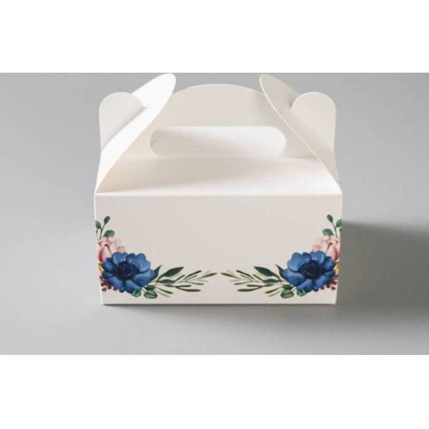 Hochzeitsgeschenkbox Blau (13 x 9 x 7 cm)