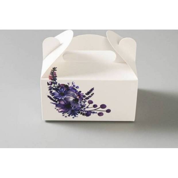 Hochzeitsgeschenkbox Lila (13 x 9 x 7 cm)