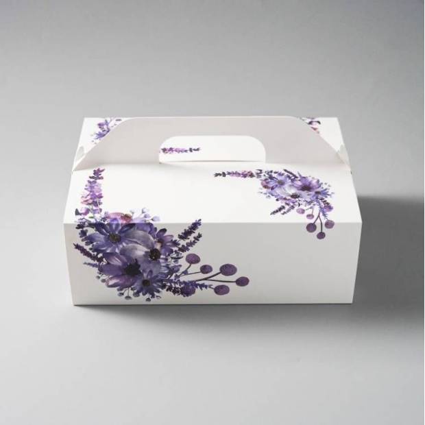 Hochzeitsgeschenkbox Lila (26 x 18 x 9,5 cm)