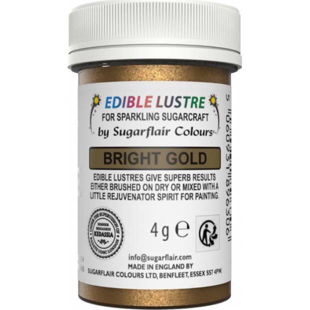 Essbare Pulverfarbe hellgold, 4g