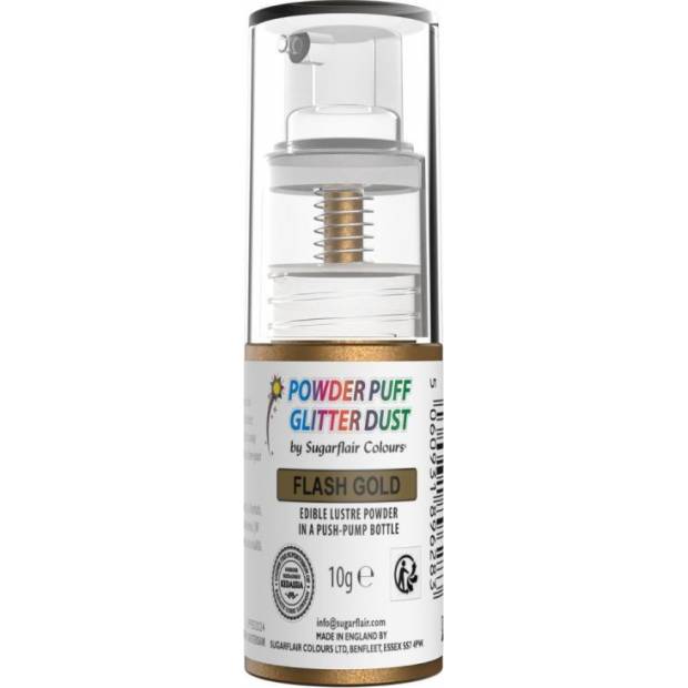 Funkelnder Glitzer in Flash Gold 10g Zerstäuber