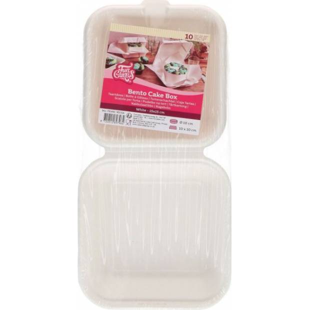 Bento Kuchenbox 15 x 15 cm, 10 Stück