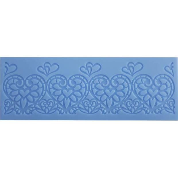 Silikonform für essbare Herz-Lieblingskeksform 19x7 cm