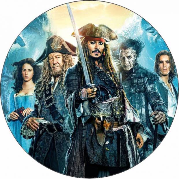 Essbares Papier Pirates of the Caribbean 19,5 cm