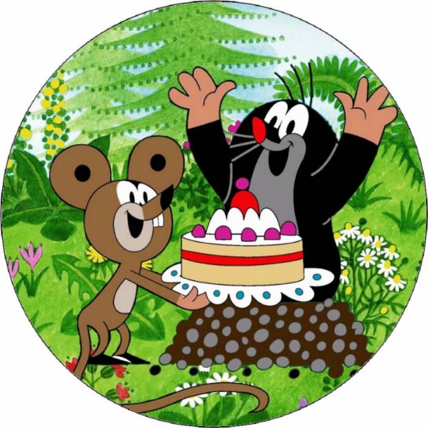 Maulwurf und Freunde aus essbarem Papier 19,5 cm