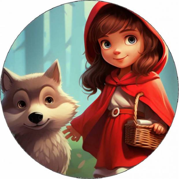 Essbares Papier Rotkäppchen 19,5 cm