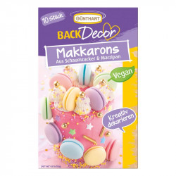 Makronen aus Puderzucker und Marzipan, 10 Stück