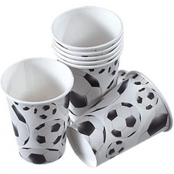 Pappbecher 250ml 8Stk Fußball