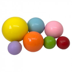 Schokoladenkugeln 7 Stk Regenbogenfarbig