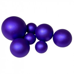 Schokoladenkugeln 7 Stück dunkelviolett