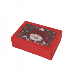 Weihnachten Süßigkeiten Box Schneemann 22x15x7cm