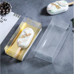 Gebackene Eiszapfendose gold (16,2 x 7,3 x 5 cm)