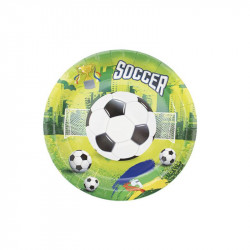 Pappteller Fußball 23cm 10Stück
