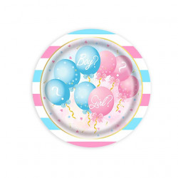 Pappteller Ballons 23cm 10Stk